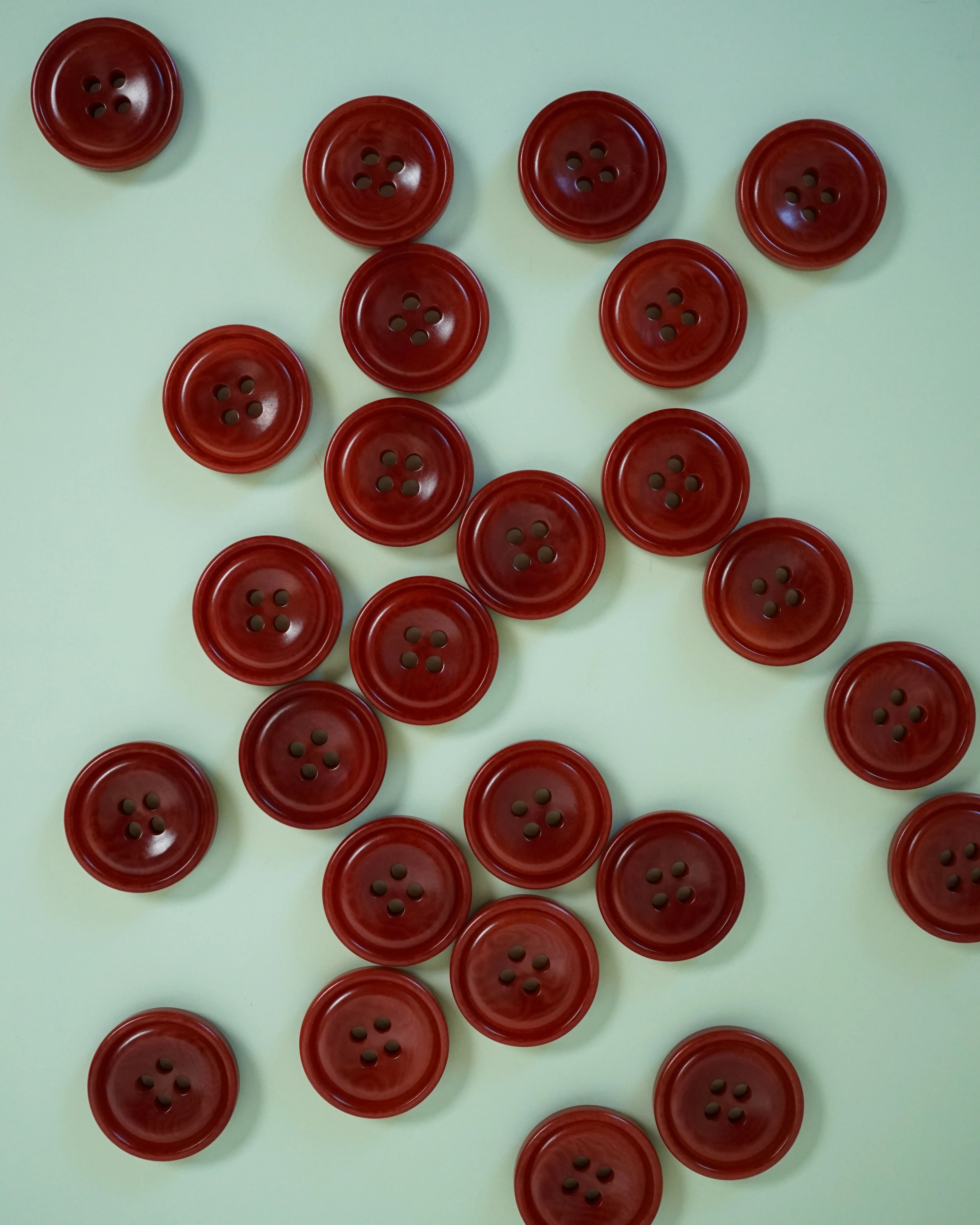 Amber 3/4" Corozo Nut Buttons - Image 2