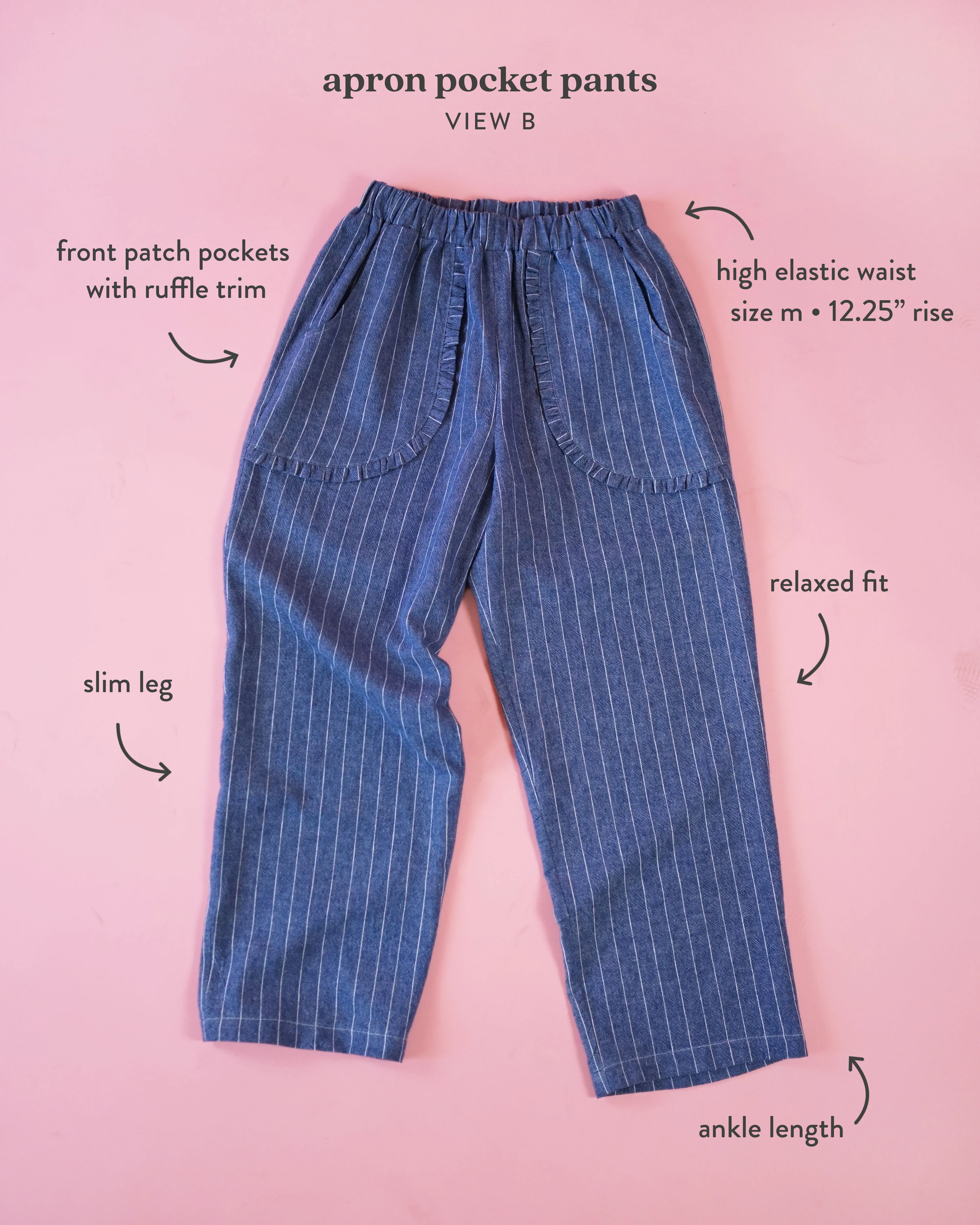 Apron Pocket Pants PDF Sewing Pattern - Image 18