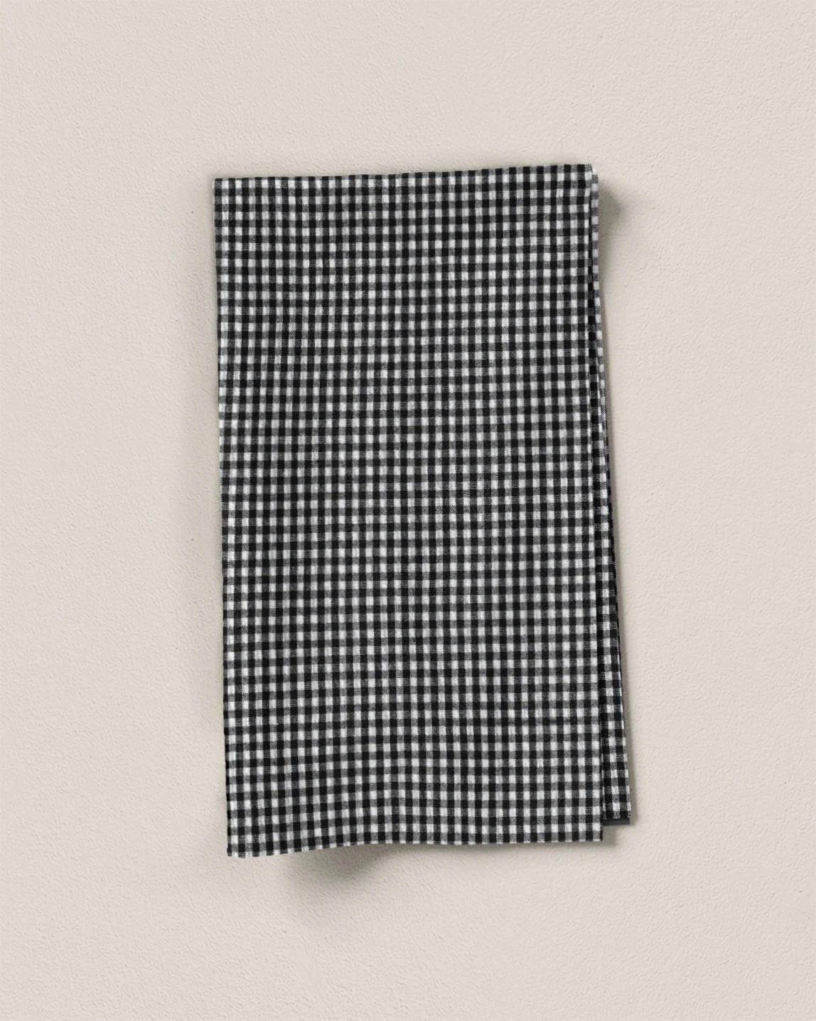 Black Mini Gingham Cotton Seersucker - Image 2