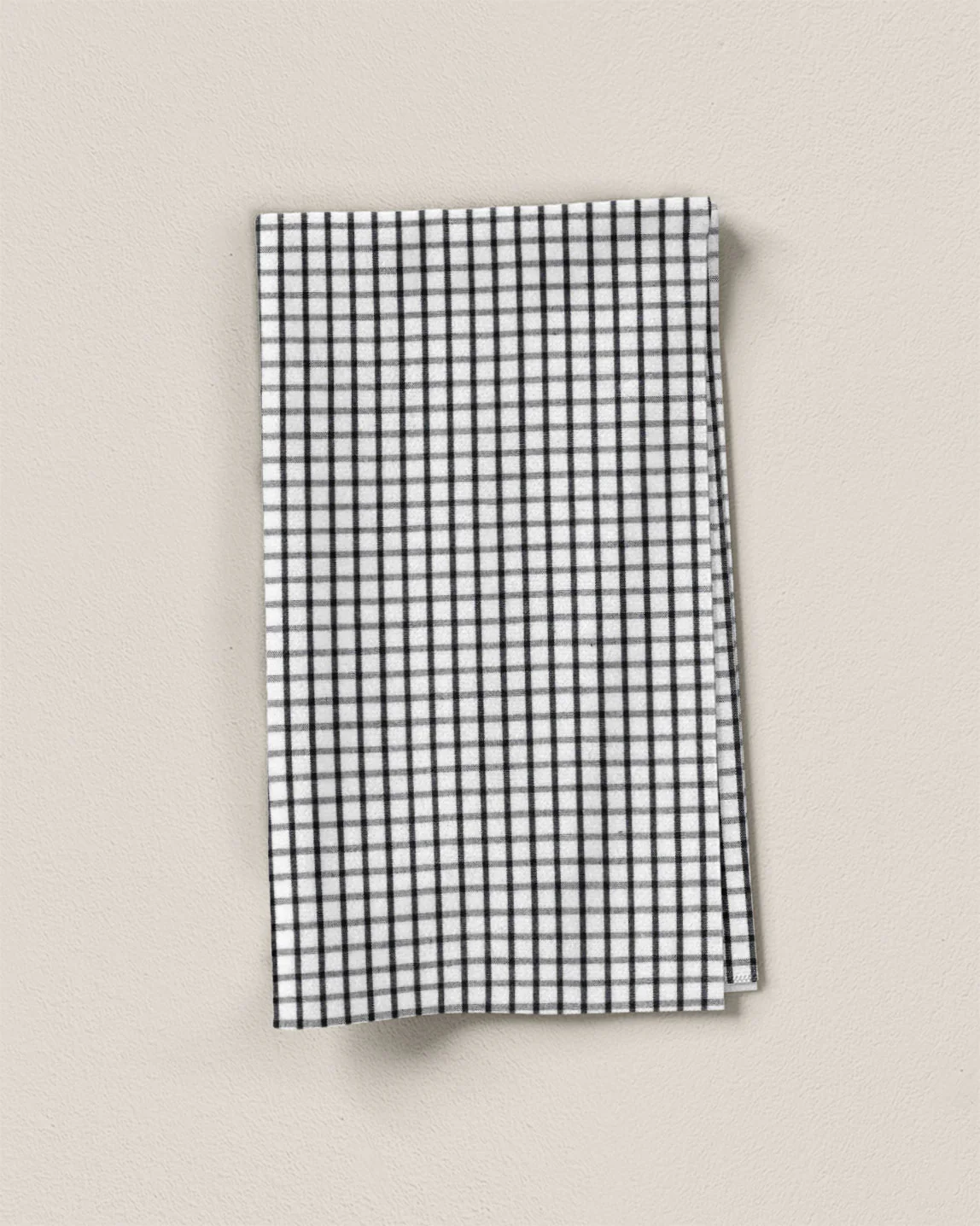 Black Small Check Cotton Shirting - Image 2