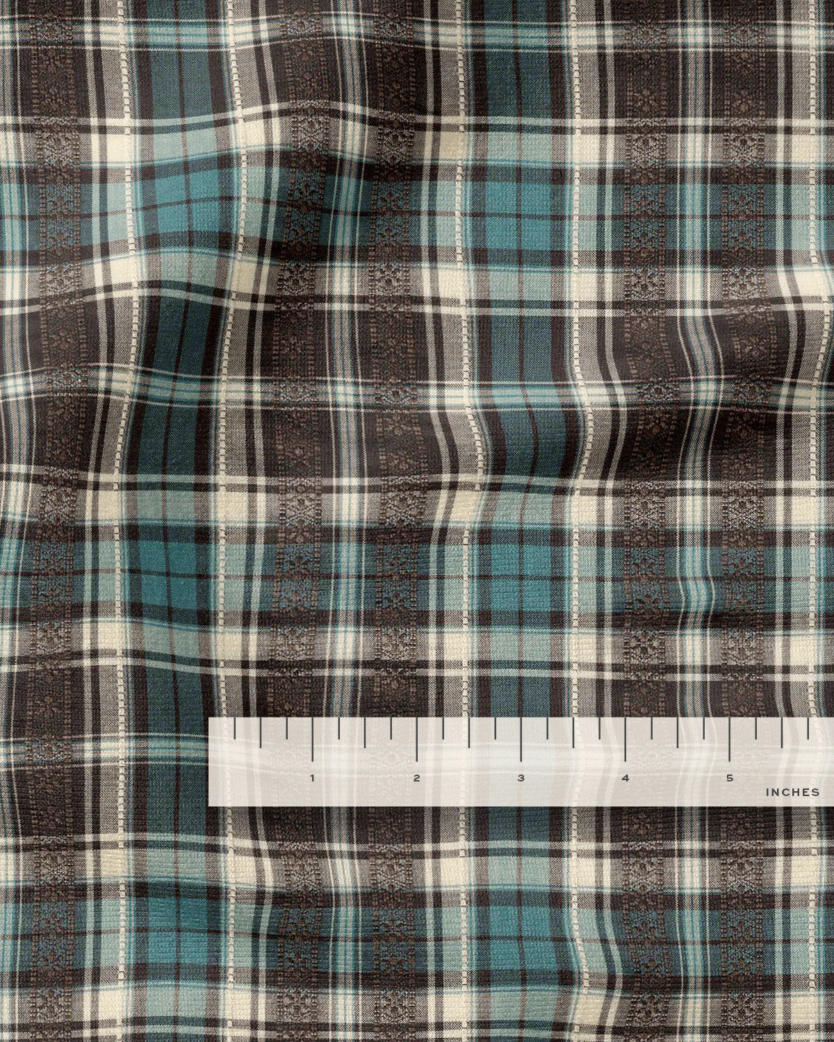 Cedar Mist Plaid Cotton Jacquard - Image 3