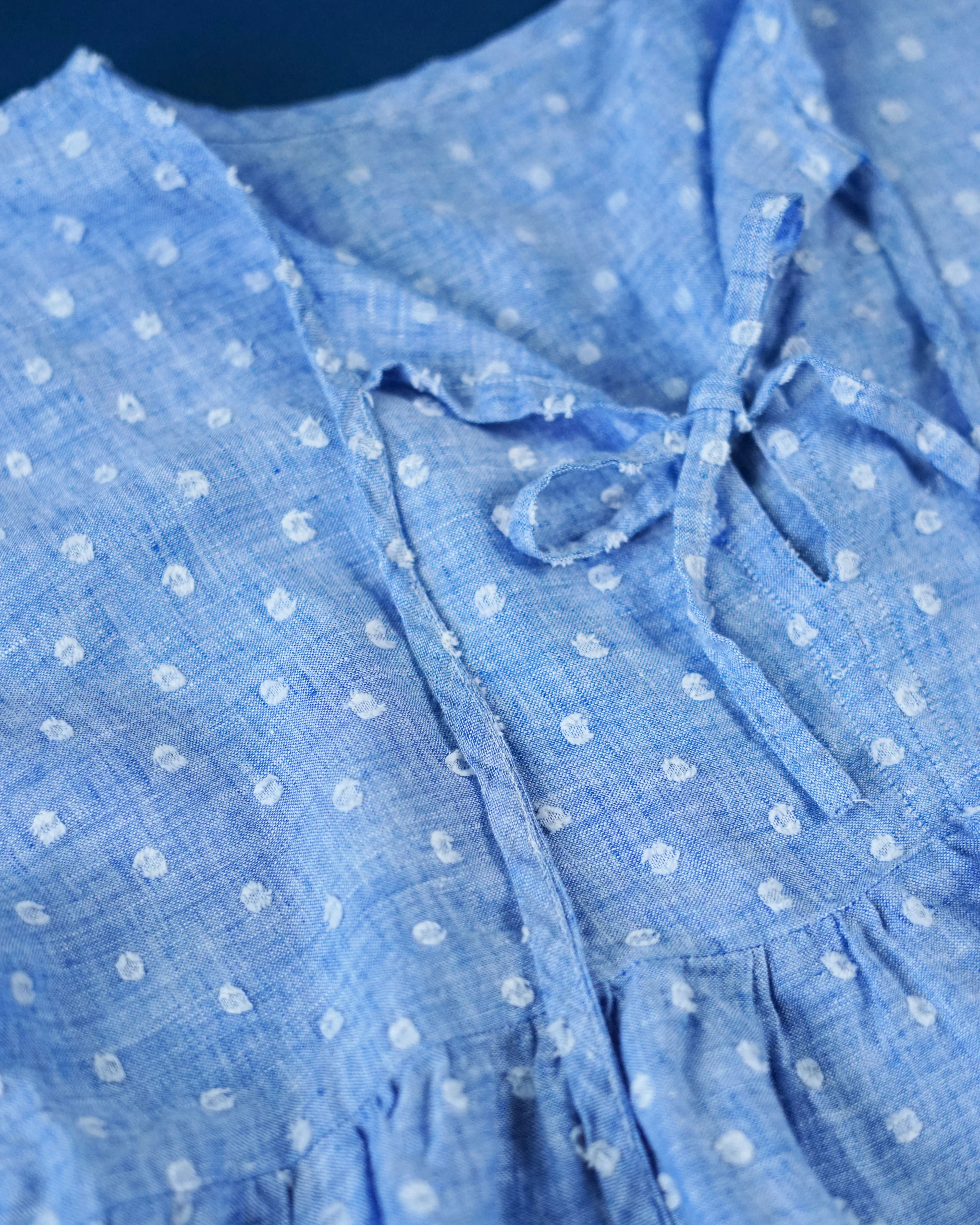 Chambray Jumbo Swiss Dot Linen - Image 4