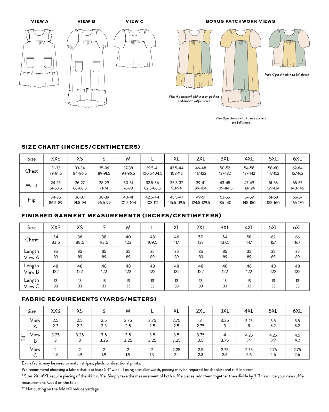 Champagne Field Dress and Top PDF Sewing Pattern - Image 20