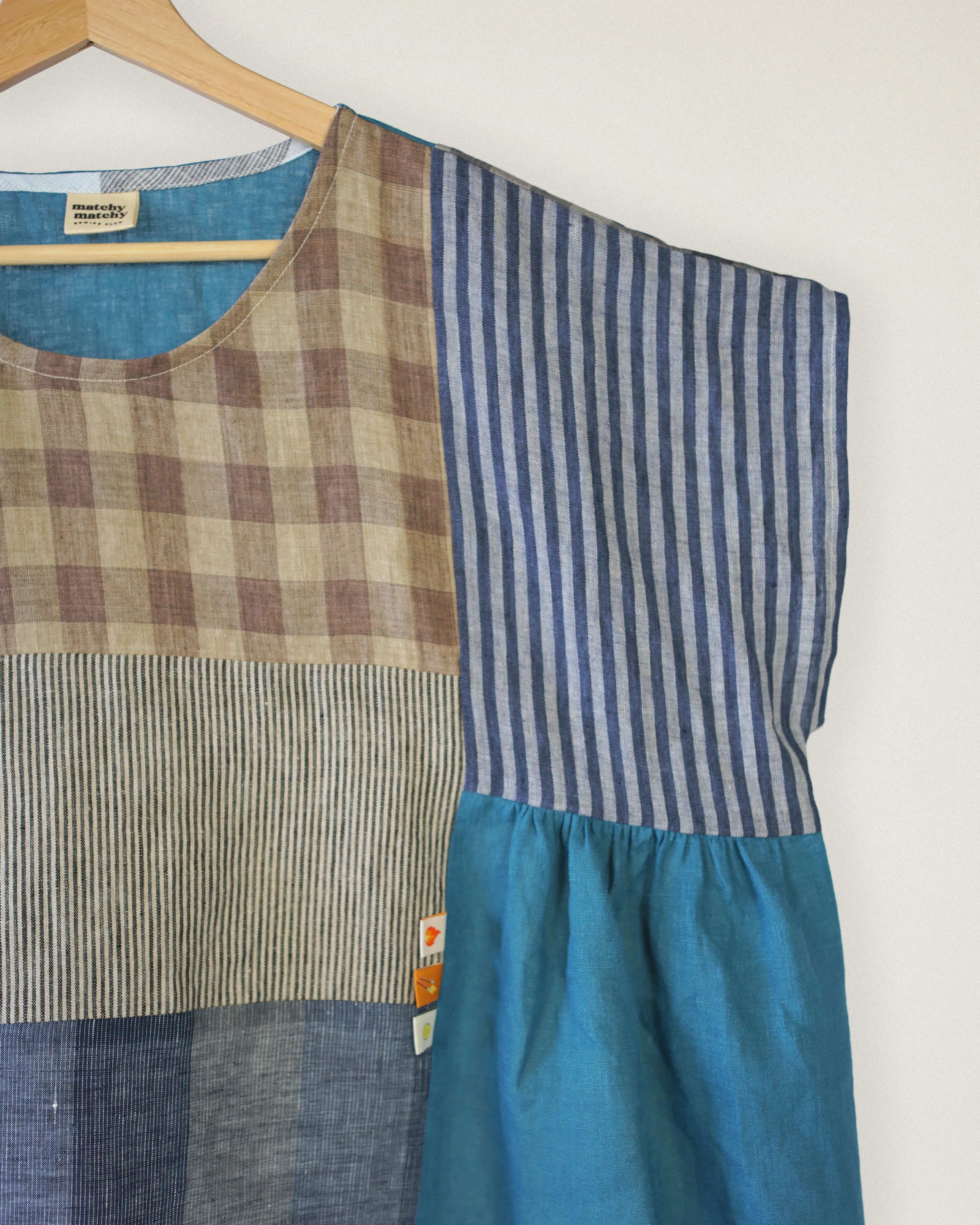 One of a Kind Collage Gather Top • 2XL - Image 3