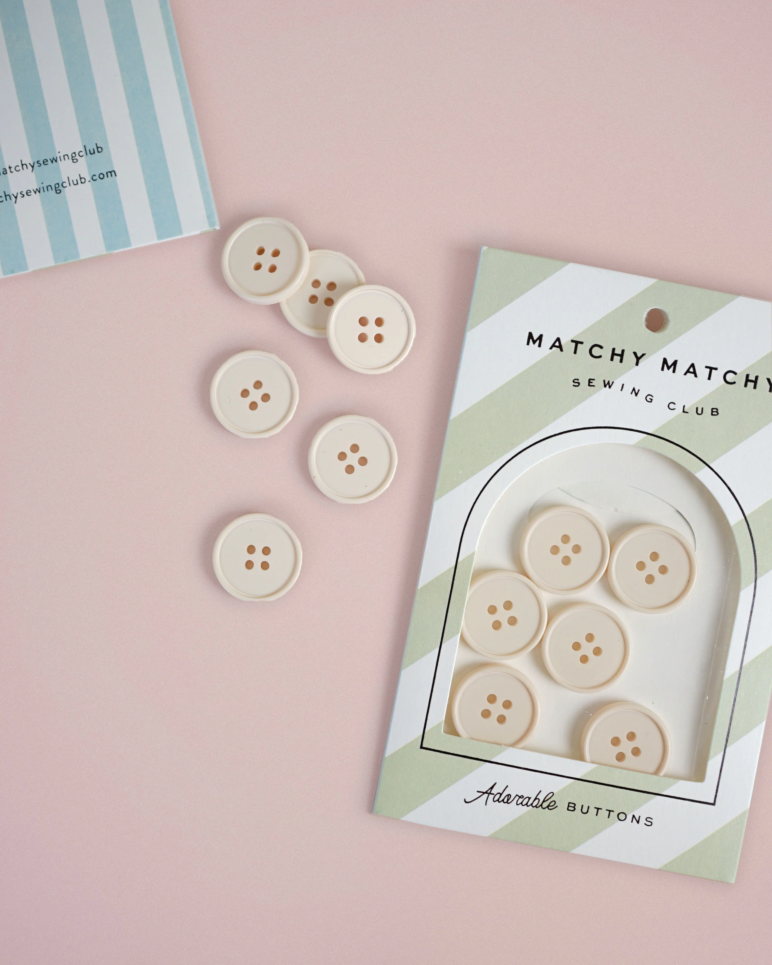 Cream Puff Retro Buttons - Image 3