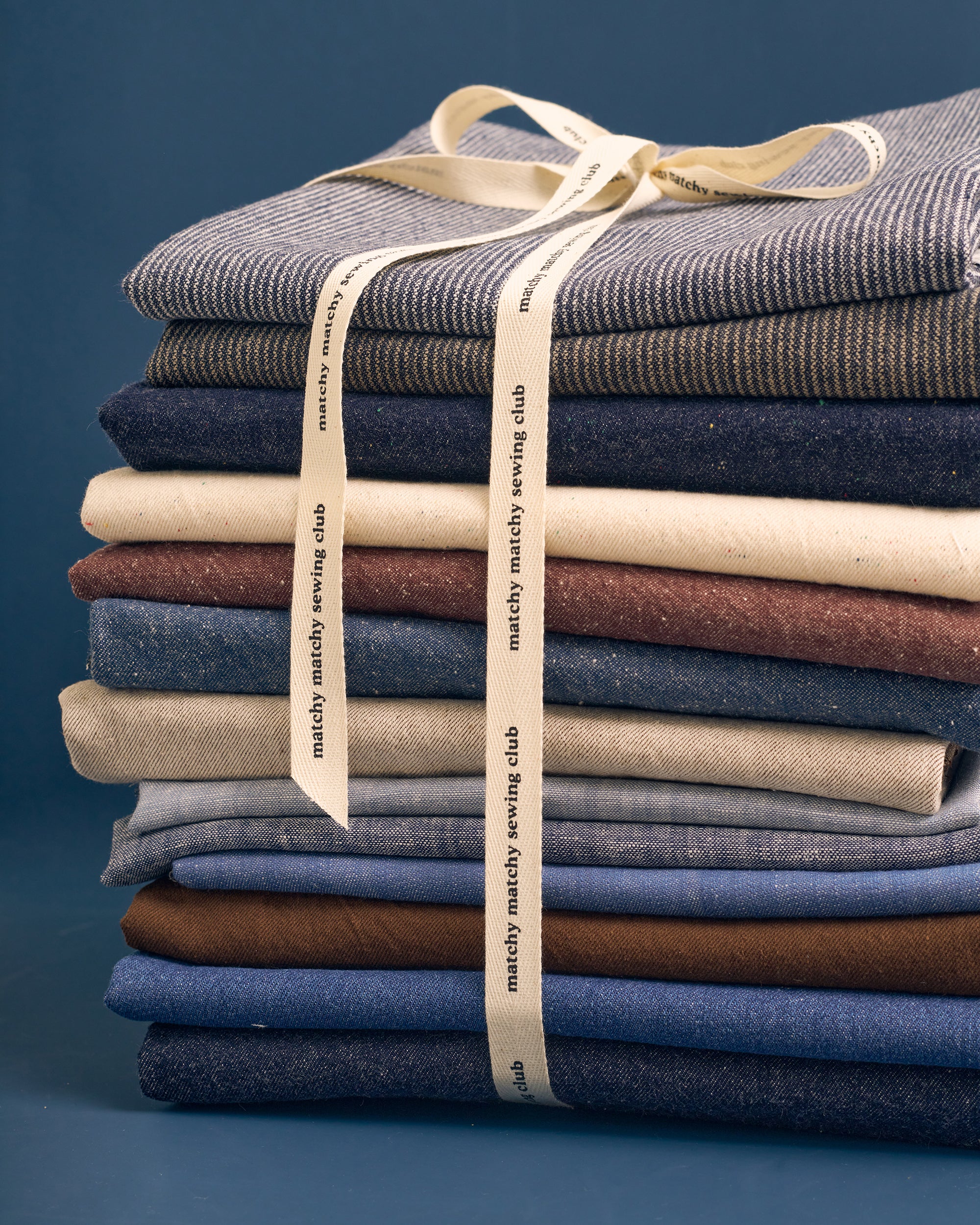 Midnight Stonewashed Wool Denim Twill - Image 4