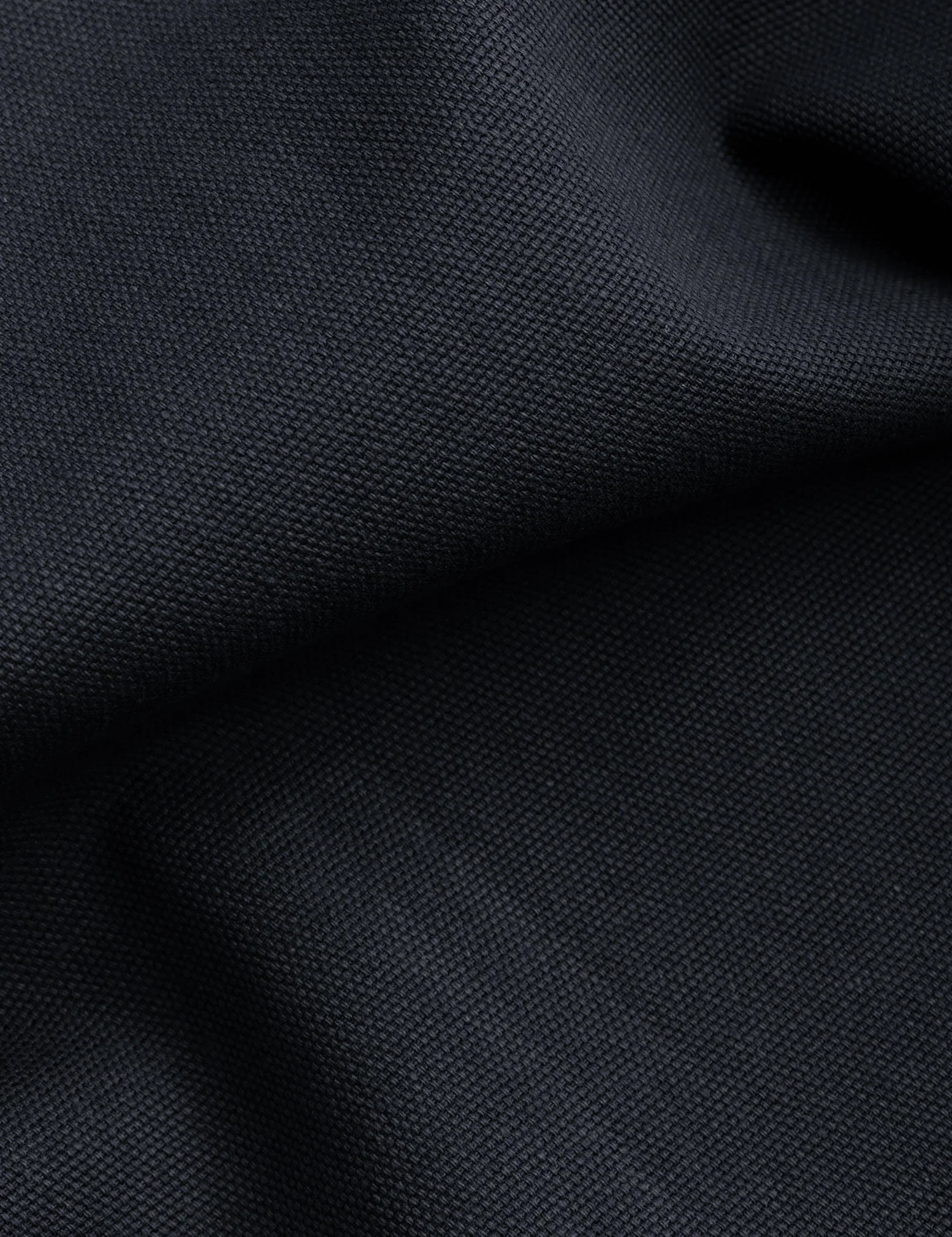 Deepest Navy Relaxed Cotton Canvas - Image 2