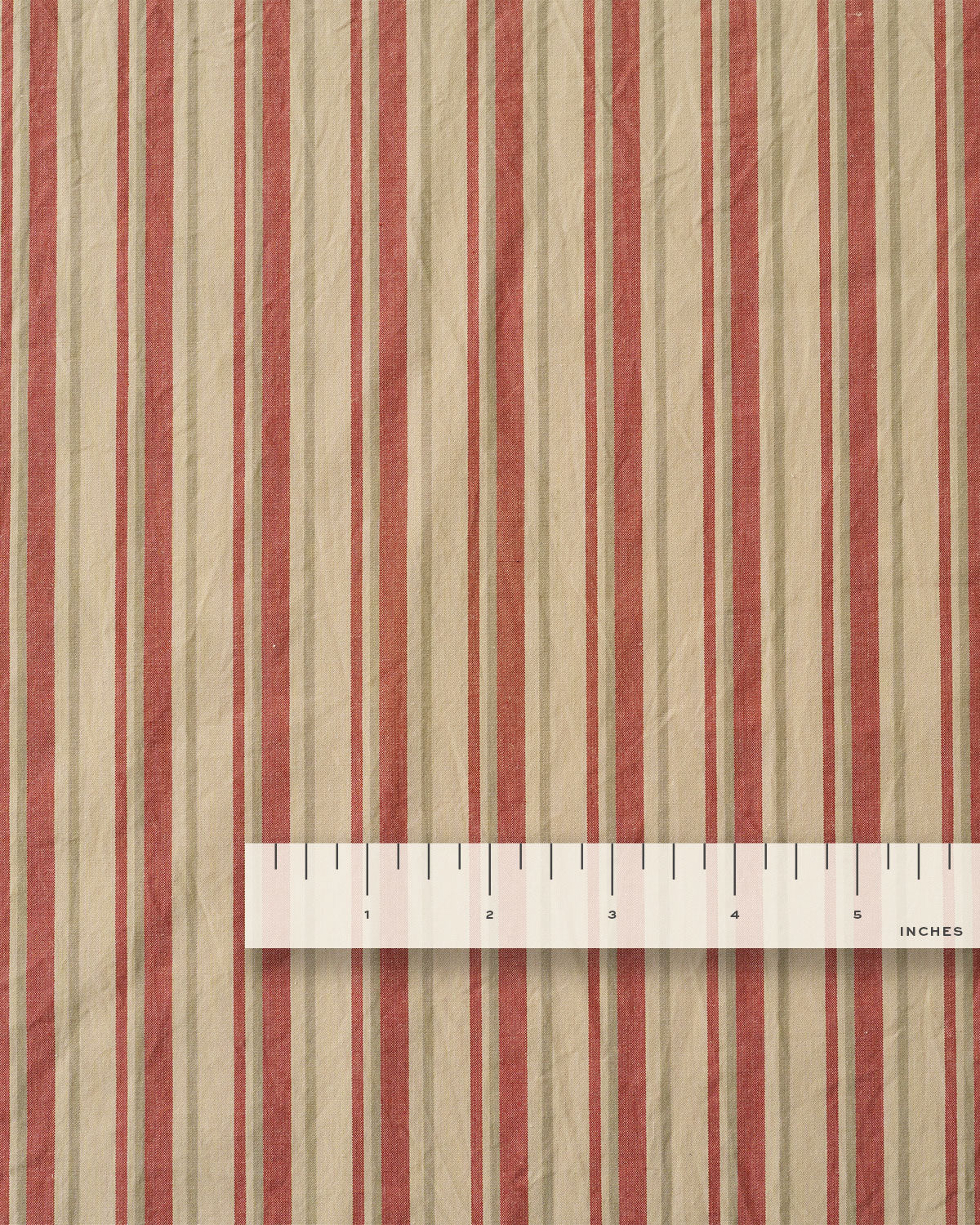 Faded Brick Premium Striped Cotton - Image 3