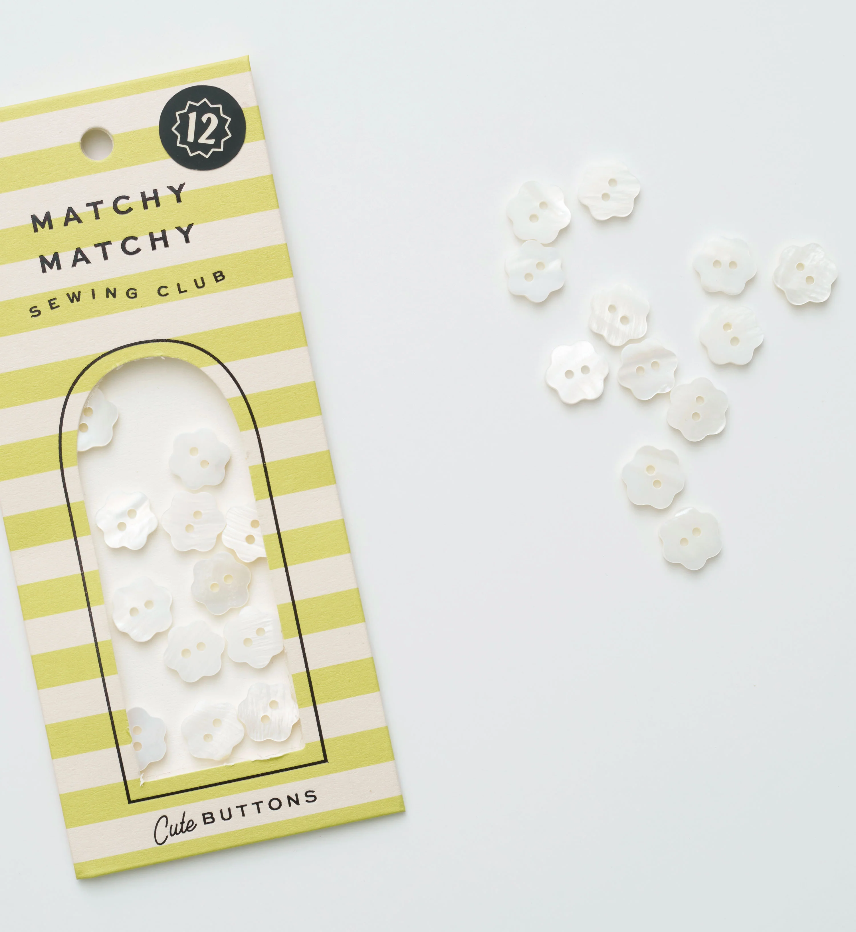 Flower Shaped Shell Buttons - Image 2