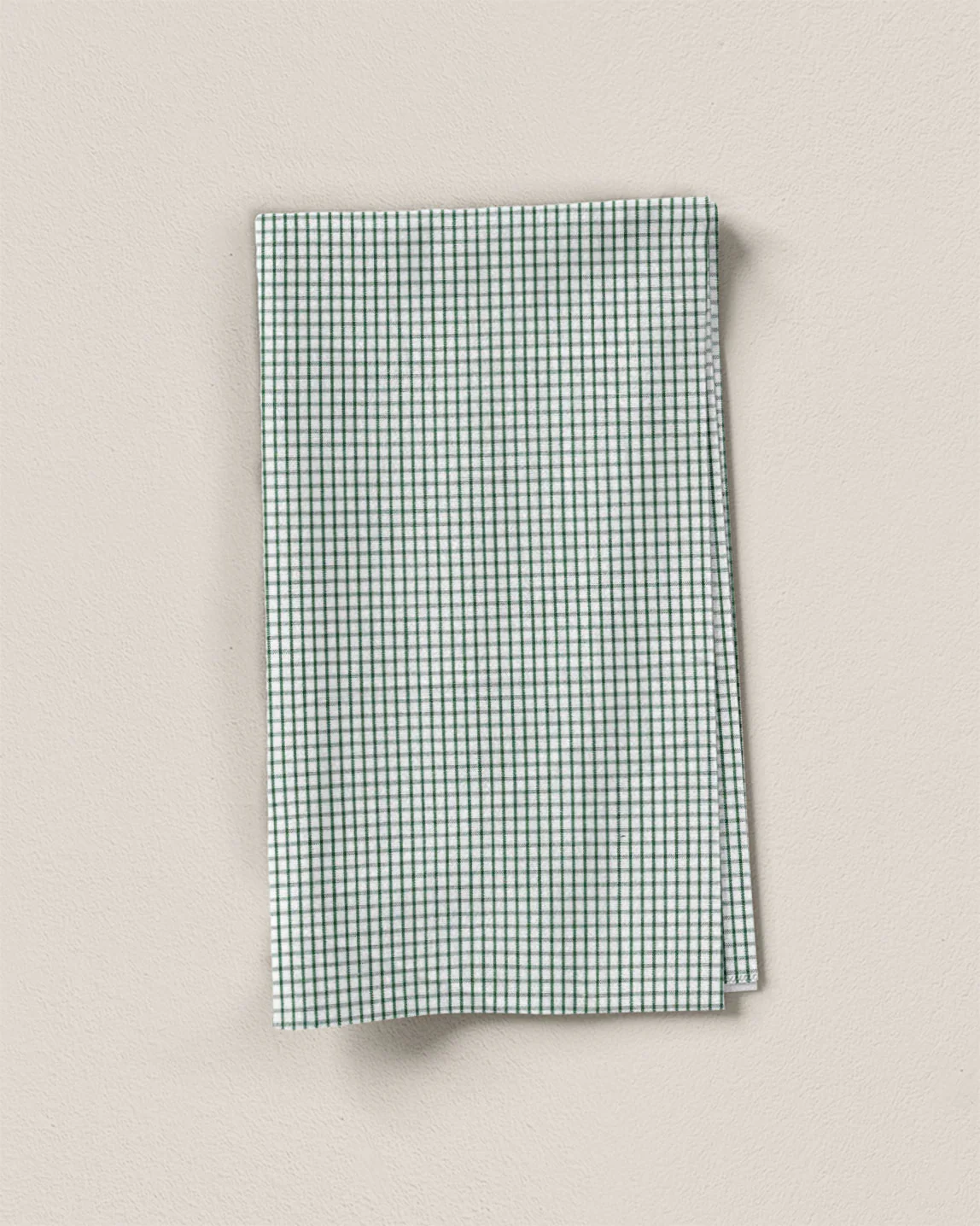 Green Mini Check Cotton Shirting - Image 2