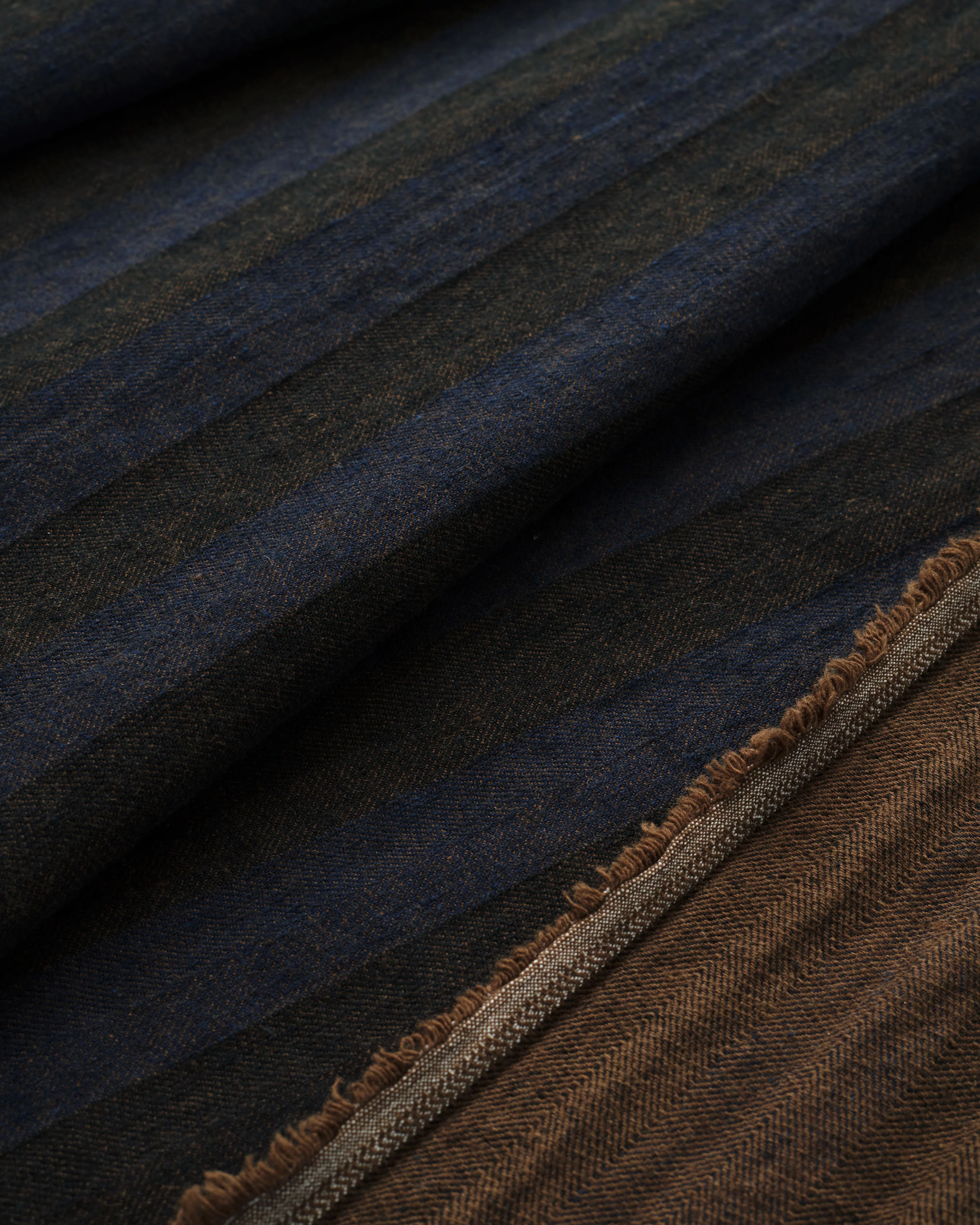 Hale Blue Stripe Linen Cotton Denim - Image 2
