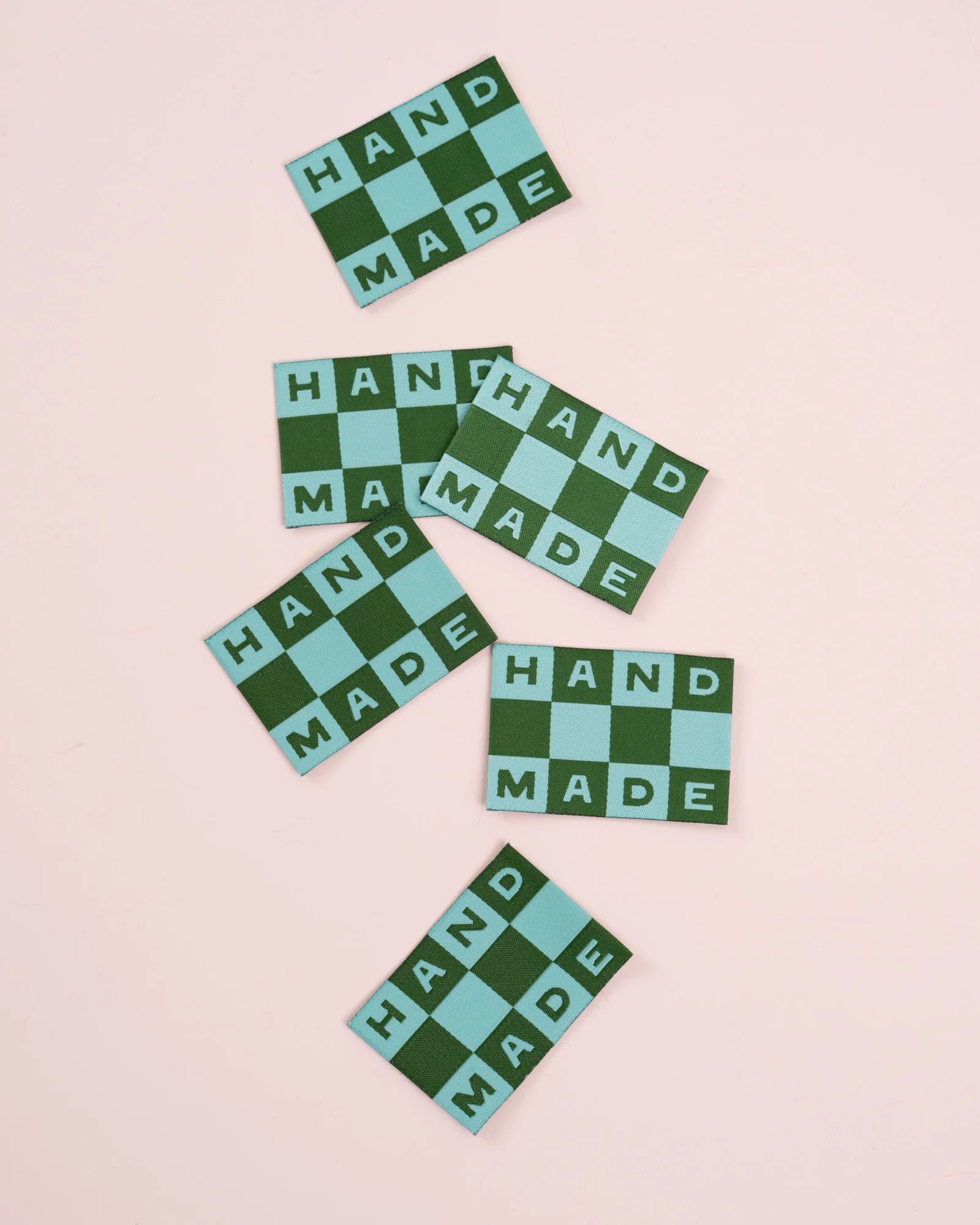 Handmade Checkerboard Large Garment Labels