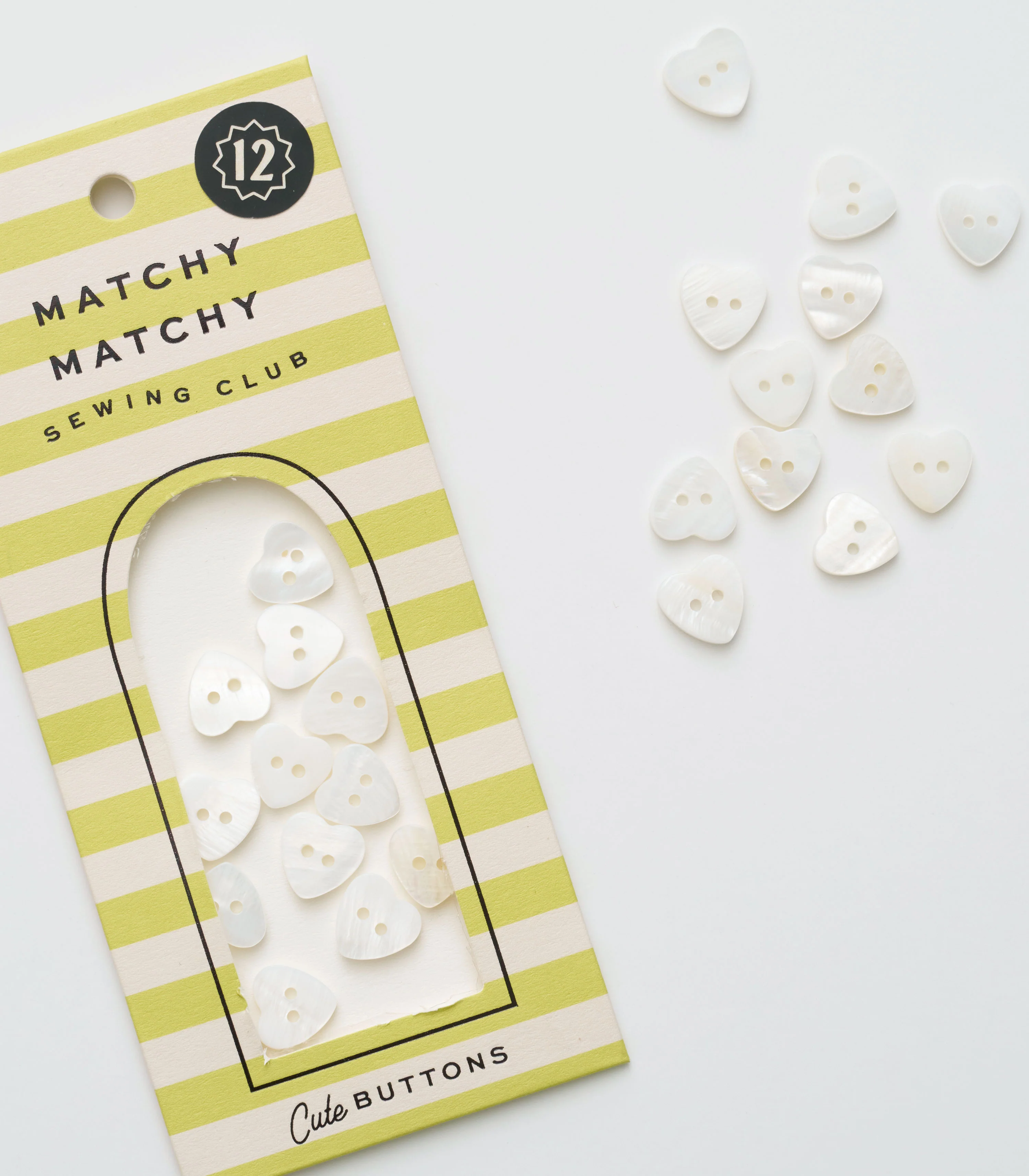 Heart Shaped Shell Buttons - Image 2