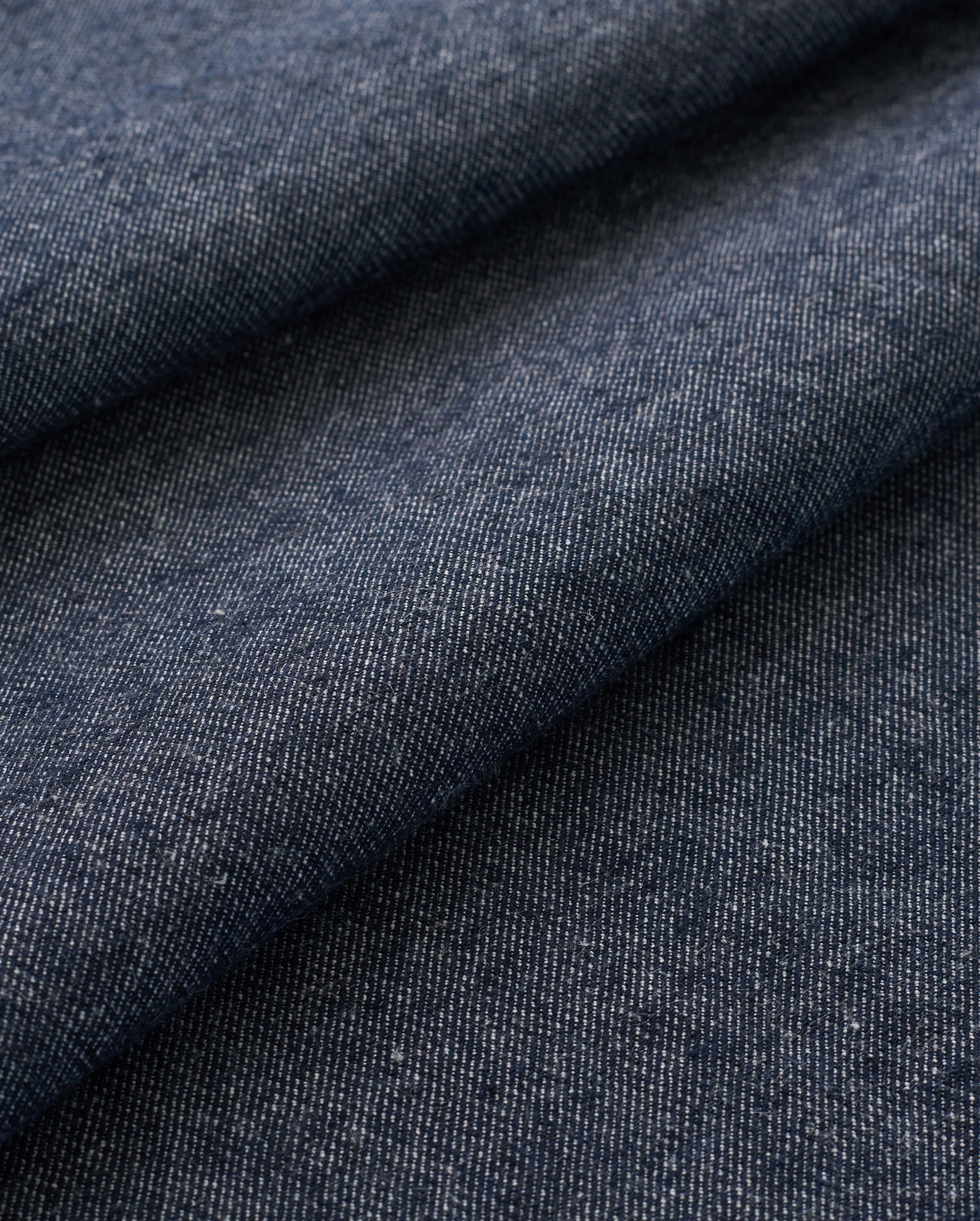 Indigo Linen Cotton Denim - Image 3