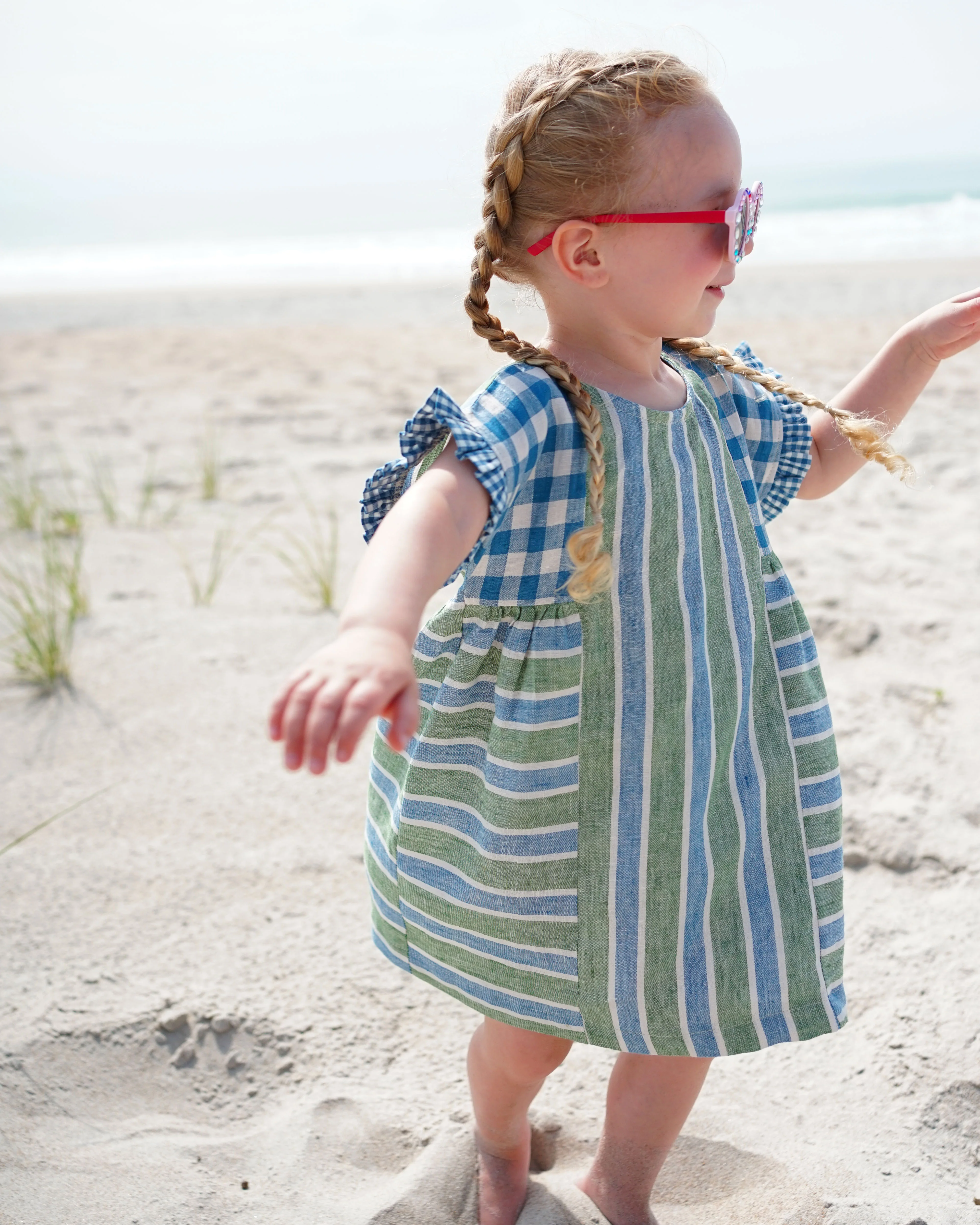 Kids Collage Gather Dress PDF Sewing Pattern - Image 4