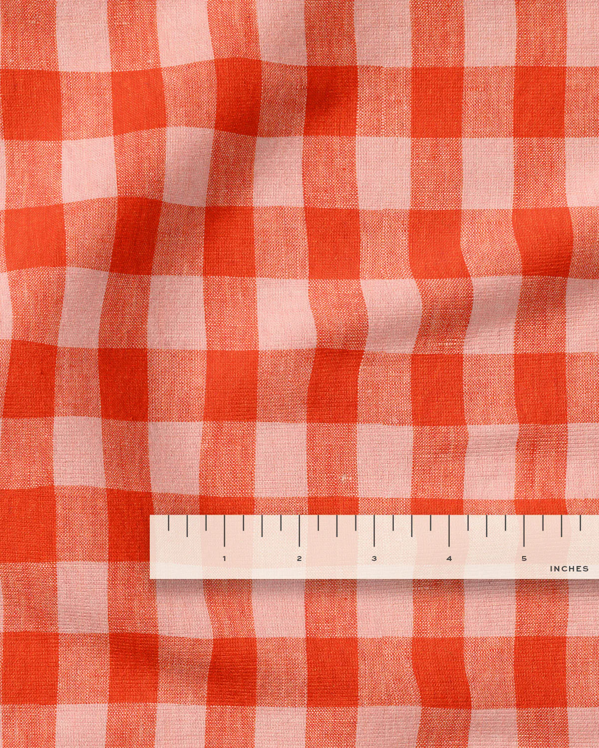 Large Cherry Pie Gingham Washed Linen - Image 3
