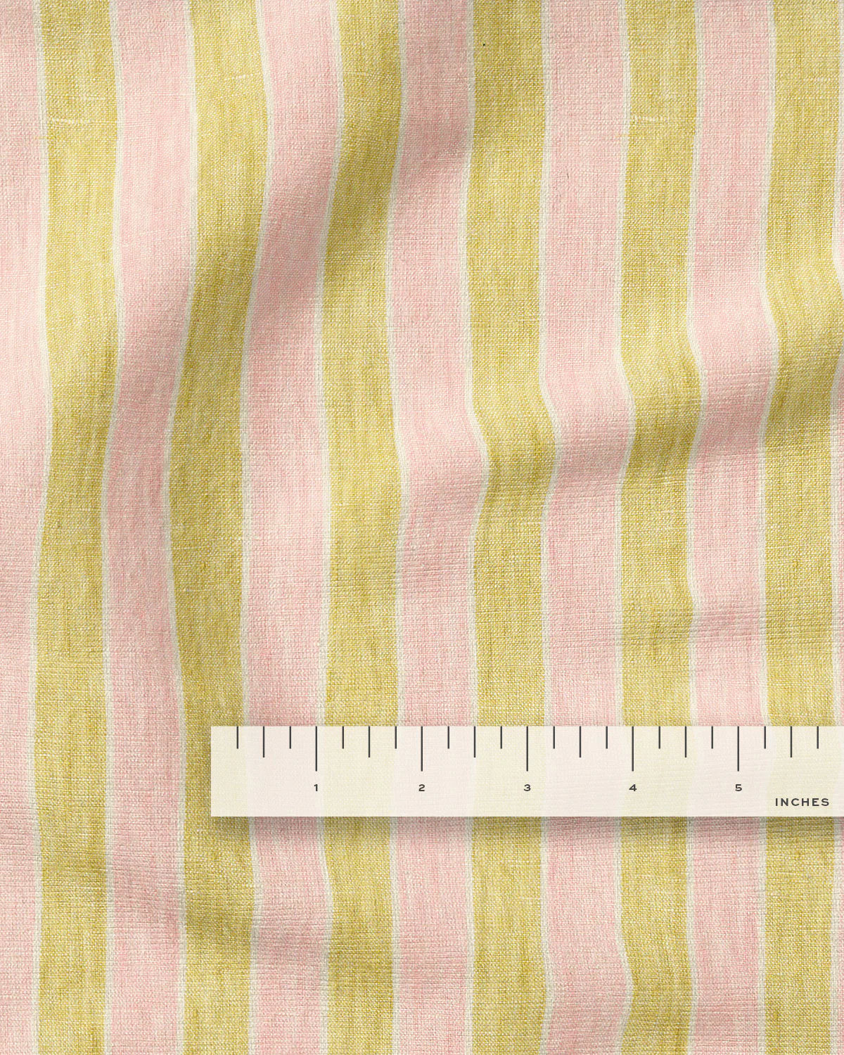 Lemonade Stripe Washed Linen - Image 3