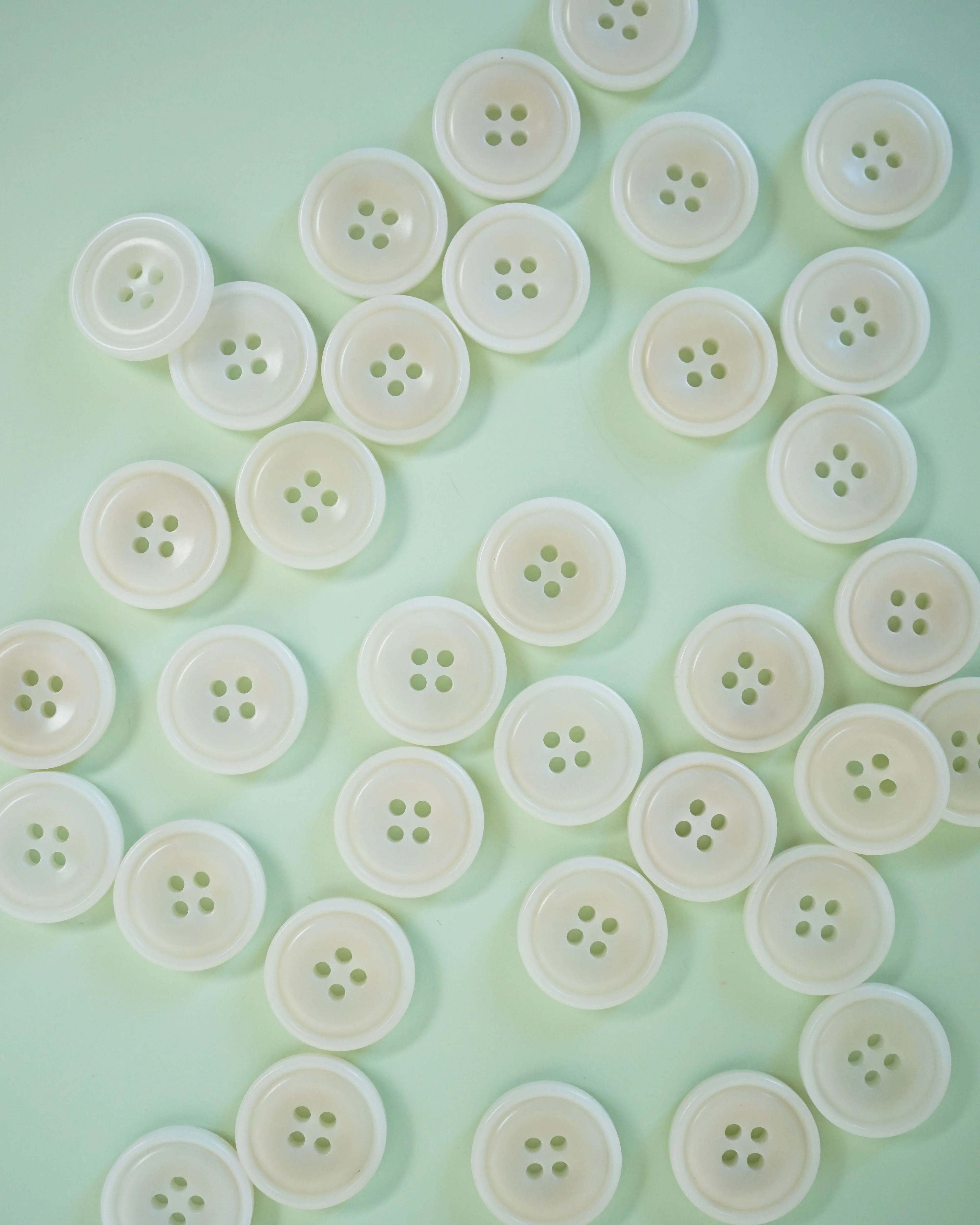 Milk 3/4" Corozo Nut Buttons - Image 2