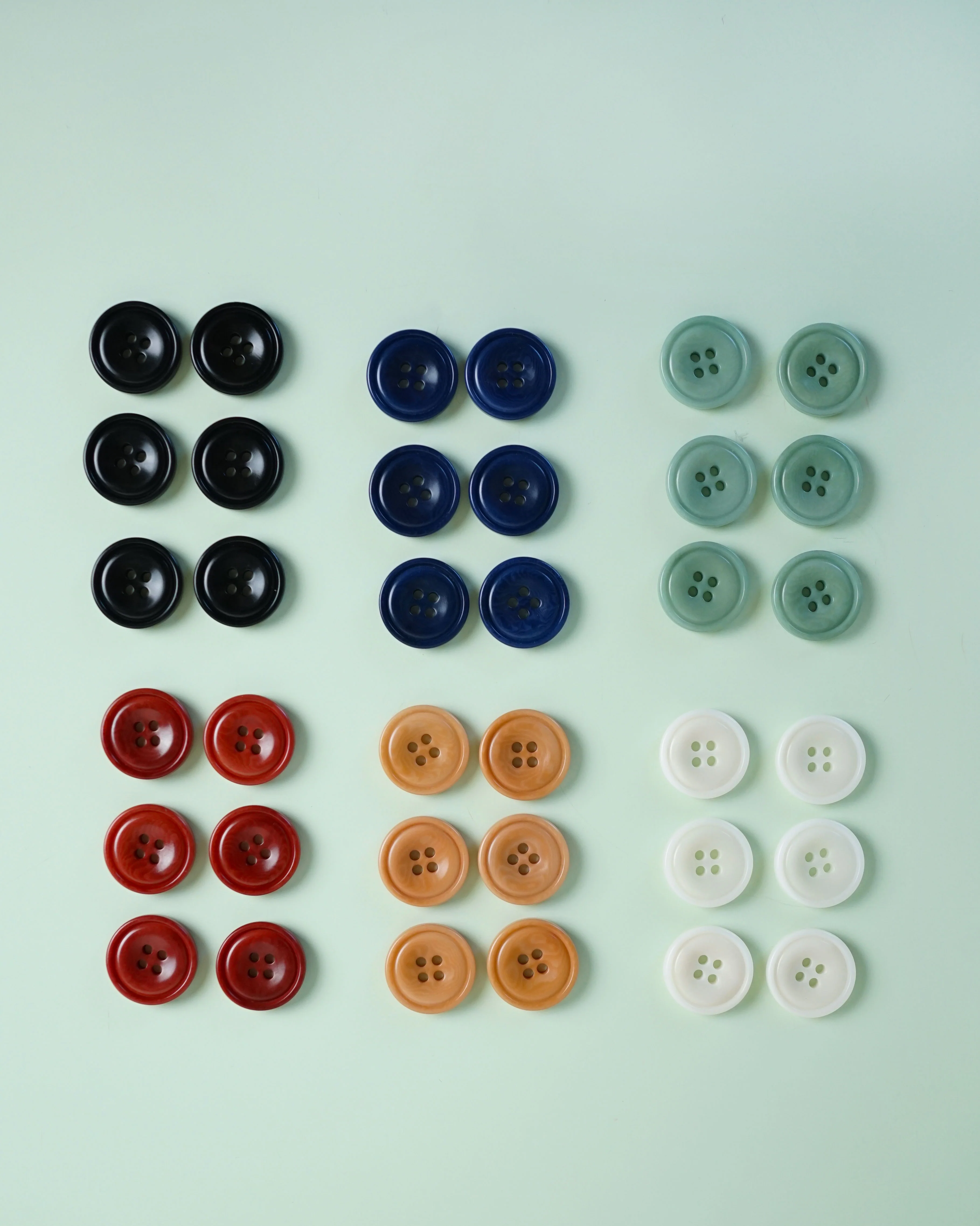 Amber 3/4" Corozo Nut Buttons - Image 3