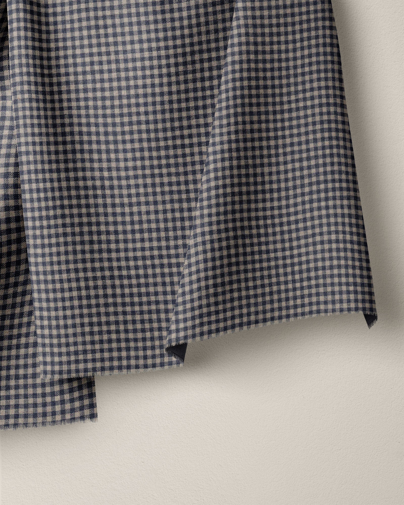 Night Sky Micro Gingham Linen - Image 2