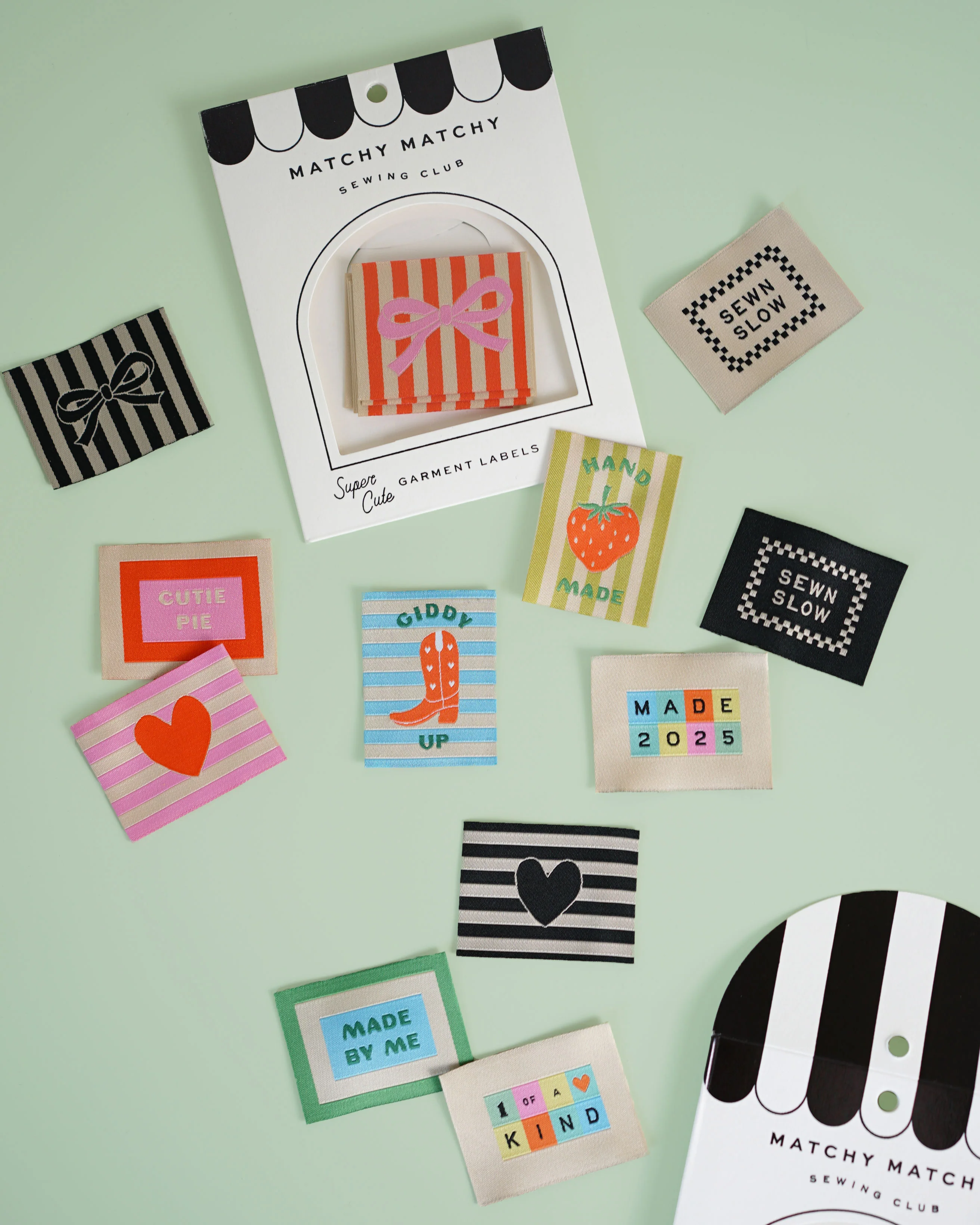 Black Bow Large Garment Labels - Image 3