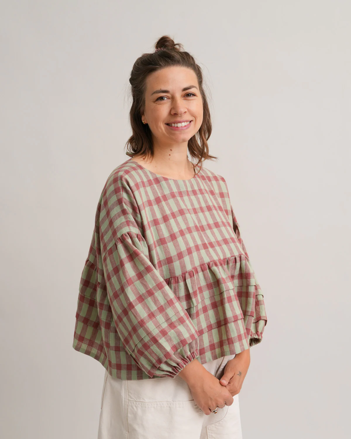 Pintuck Poet Blouse PDF Sewing Pattern | Romantic Gathered Blouse - Image 12