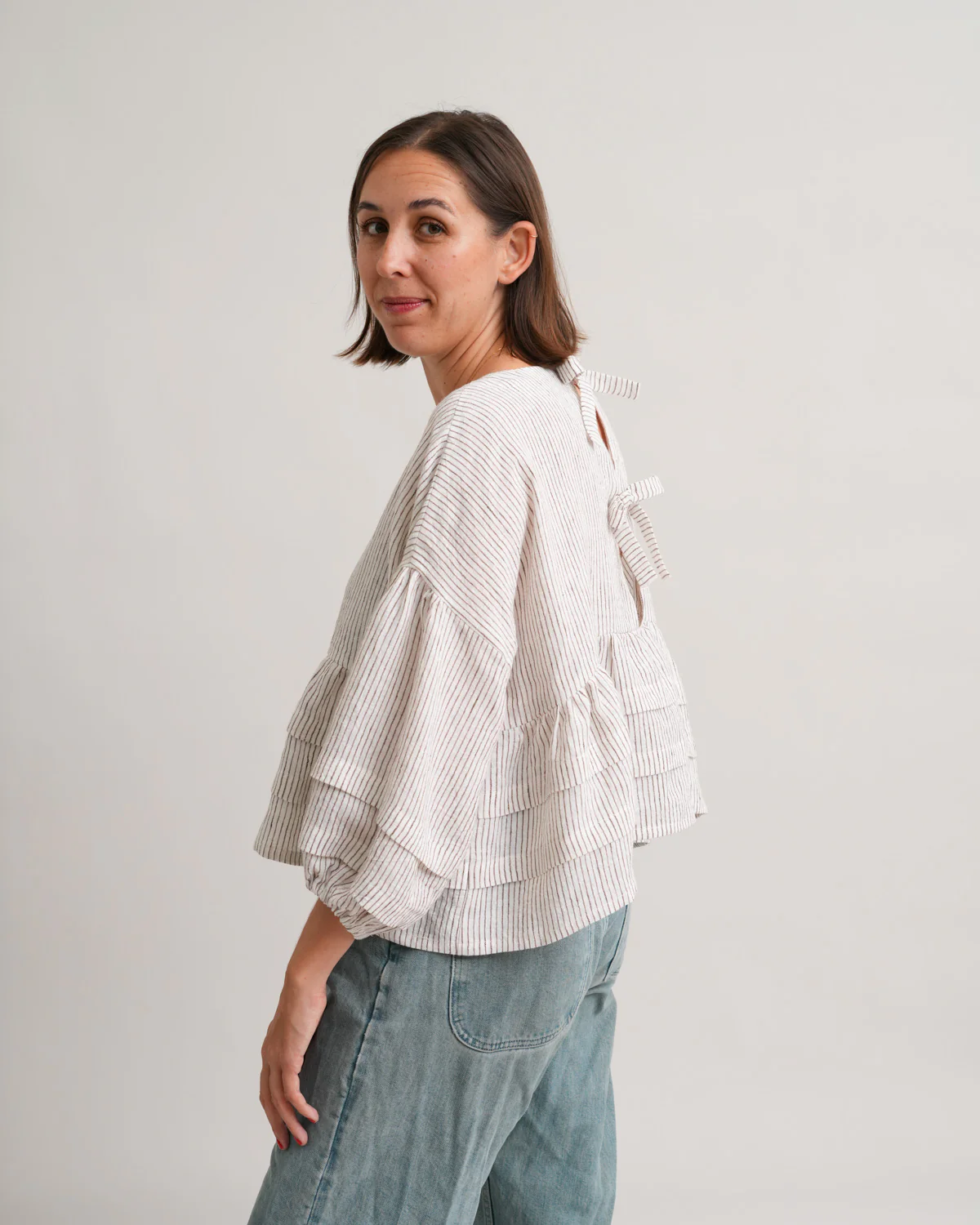 Pintuck Poet Blouse PDF Sewing Pattern | Romantic Gathered Blouse - Image 5