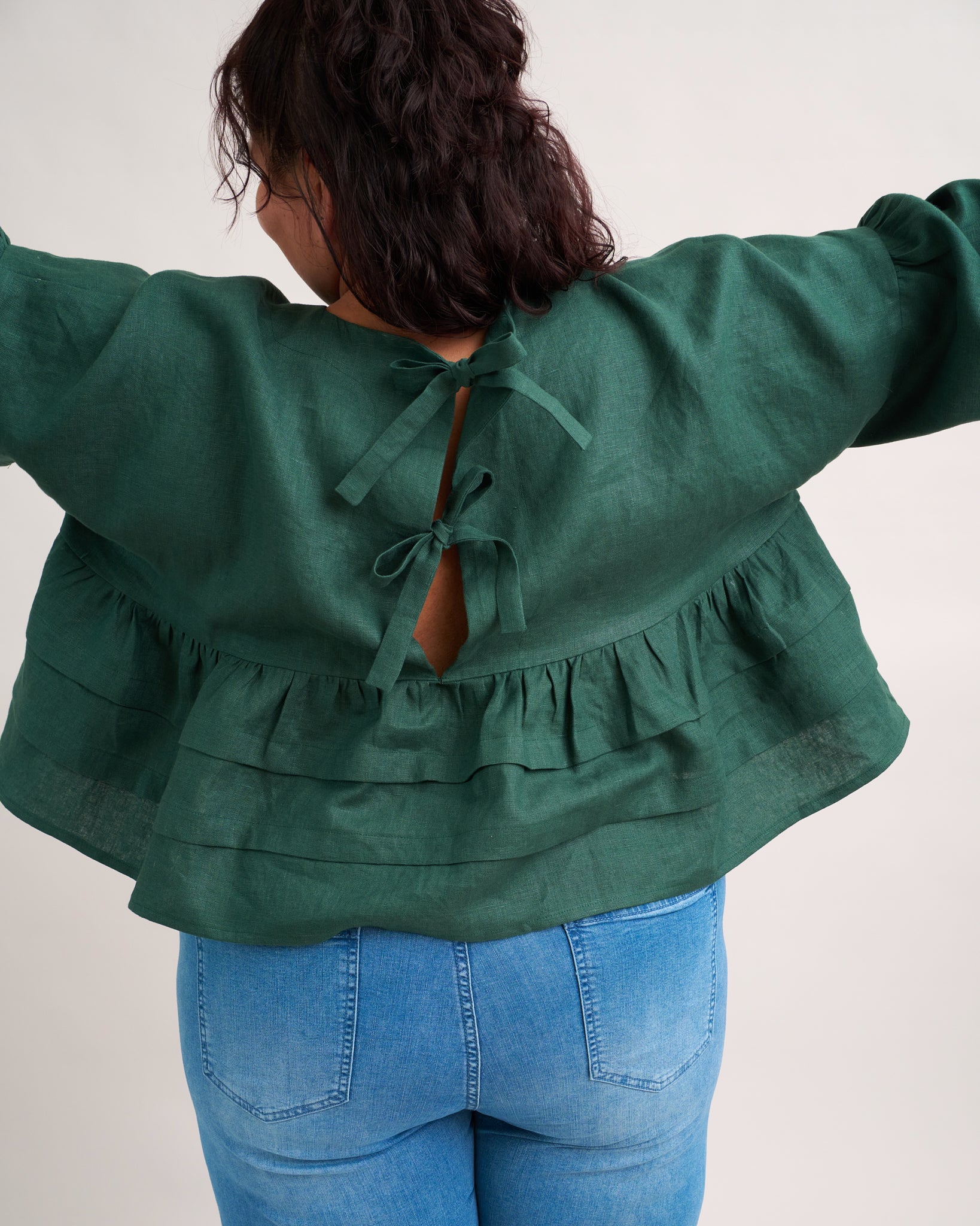 Pintuck Poet Blouse PDF Sewing Pattern | Romantic Gathered Blouse - Image 8