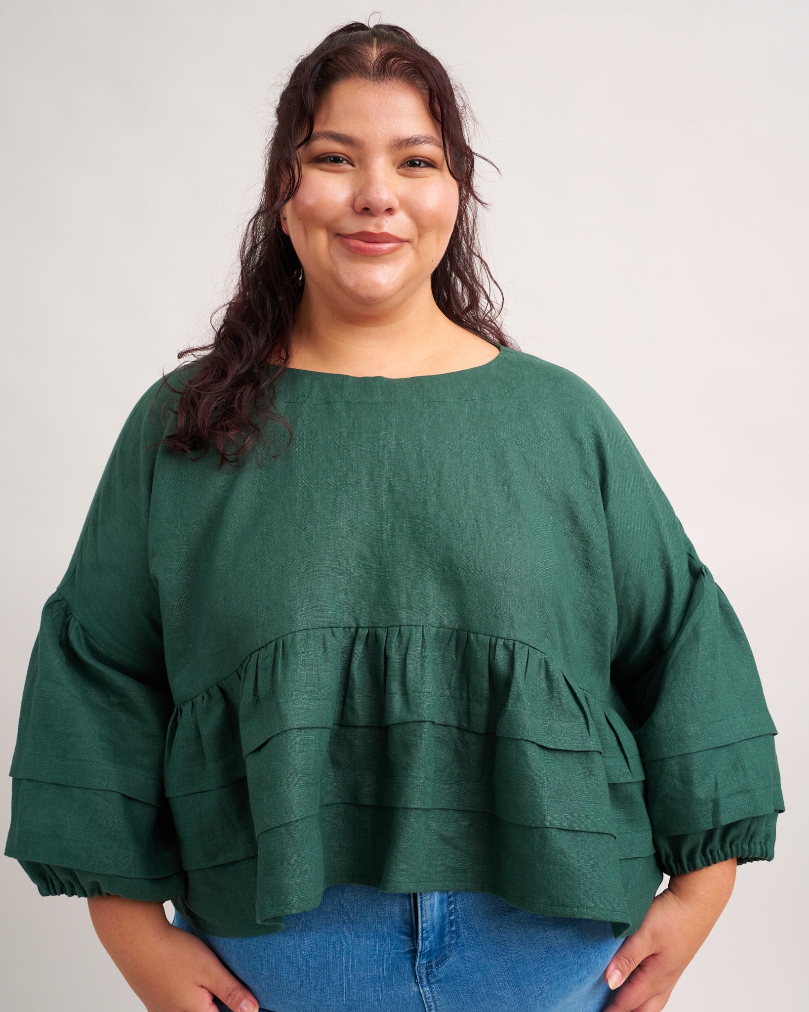 Pintuck Poet Blouse PDF Sewing Pattern | Romantic Gathered Blouse - Image 9