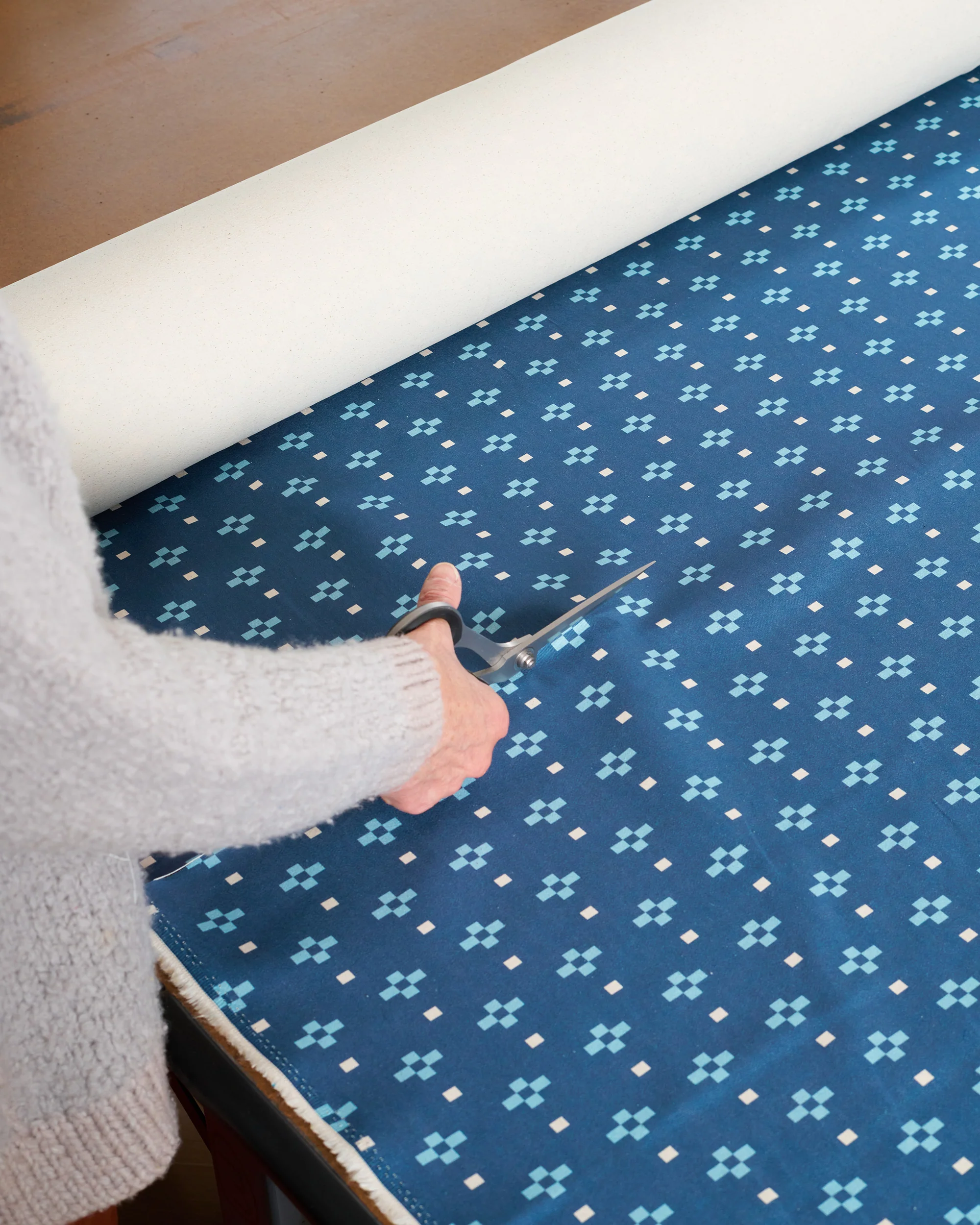 Pixel Dot Washed Cotton Twill - Image 4