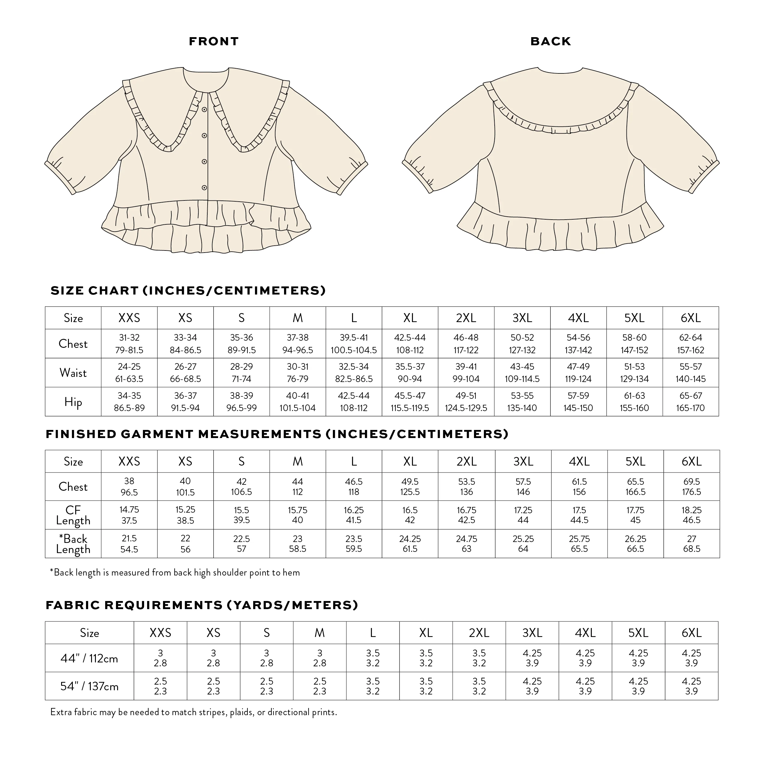 Playdate Blouse PDF Sewing Pattern | Dramatic Ruffle Collar Button Up Shirt - Image 14