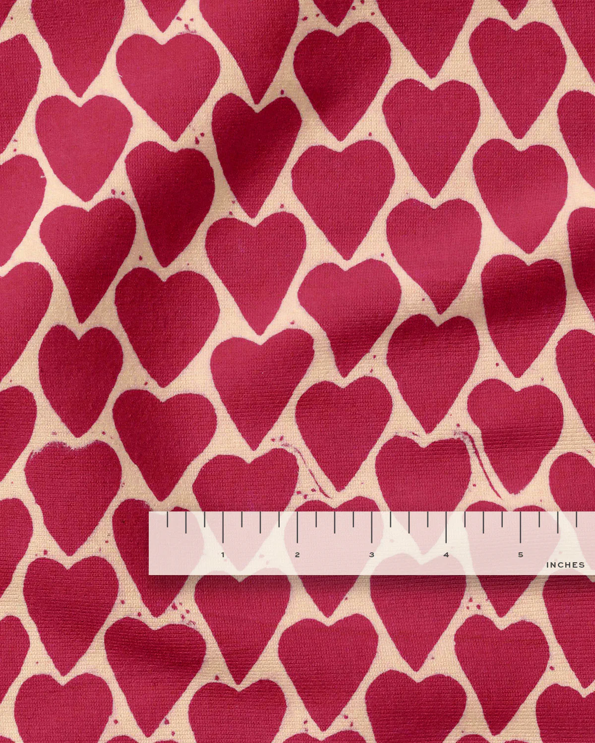 Pomegranate Heart Block Print Cotton - Image 3