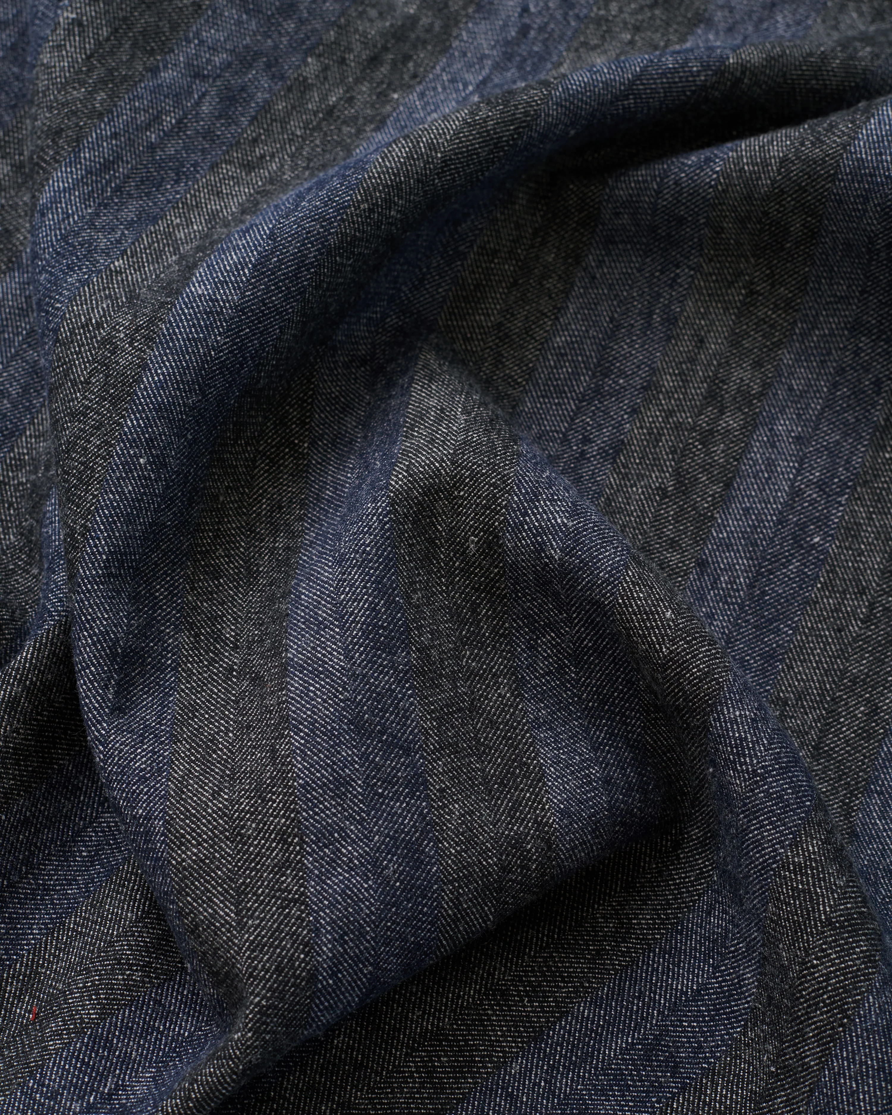 Prep Blue Stripe Linen Cotton Denim