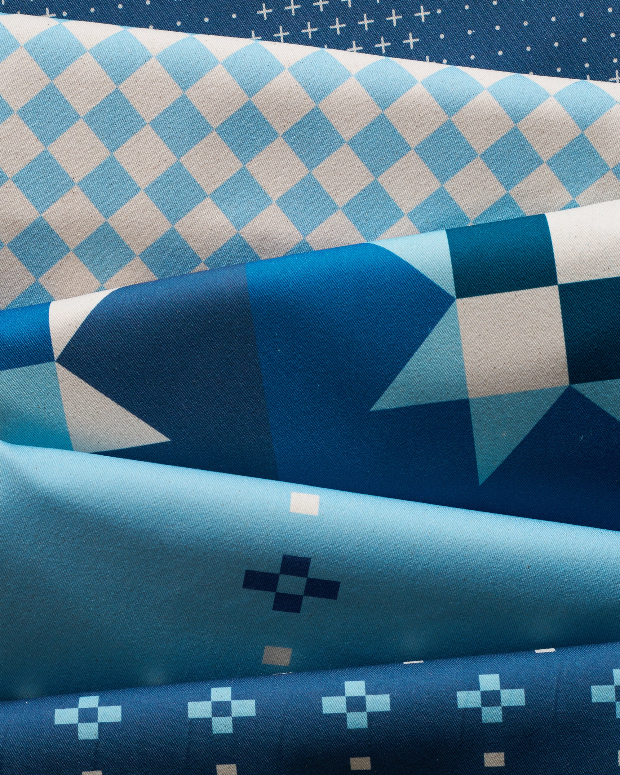 Pixel Dot Washed Cotton Twill - Image 6