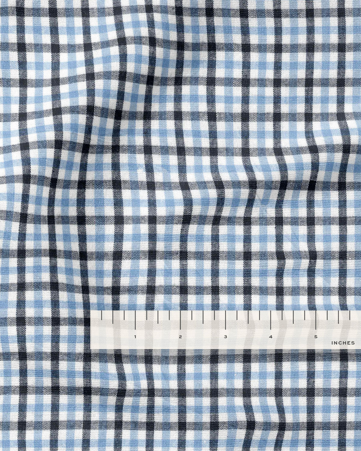 Sky Petite Gingham Cotton - Image 3