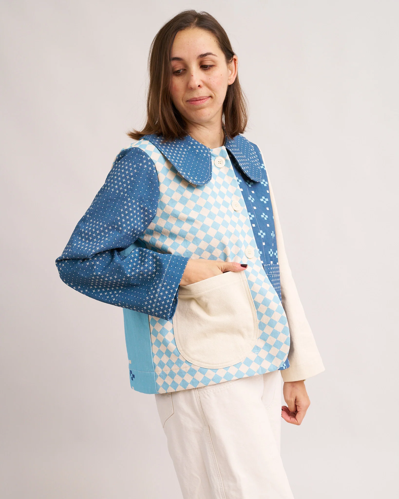 Storybook Swing Coat PDF Sewing Pattern | Oversized Collar Coat - Image 14