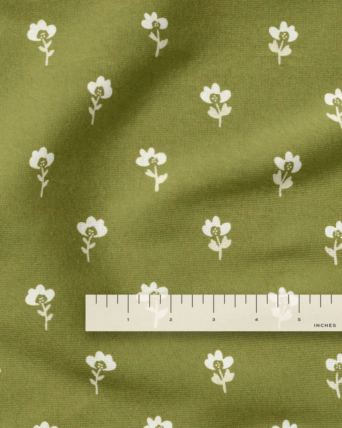 Sunlit Fern Organic Cotton Block Print - Image 3
