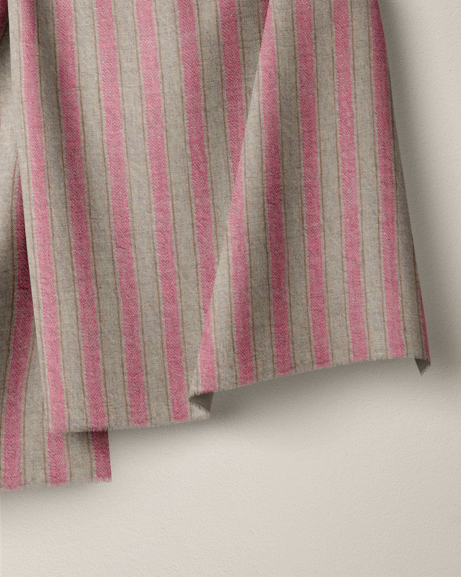 Tailor Pink Dutch Stripe Linen - Image 2
