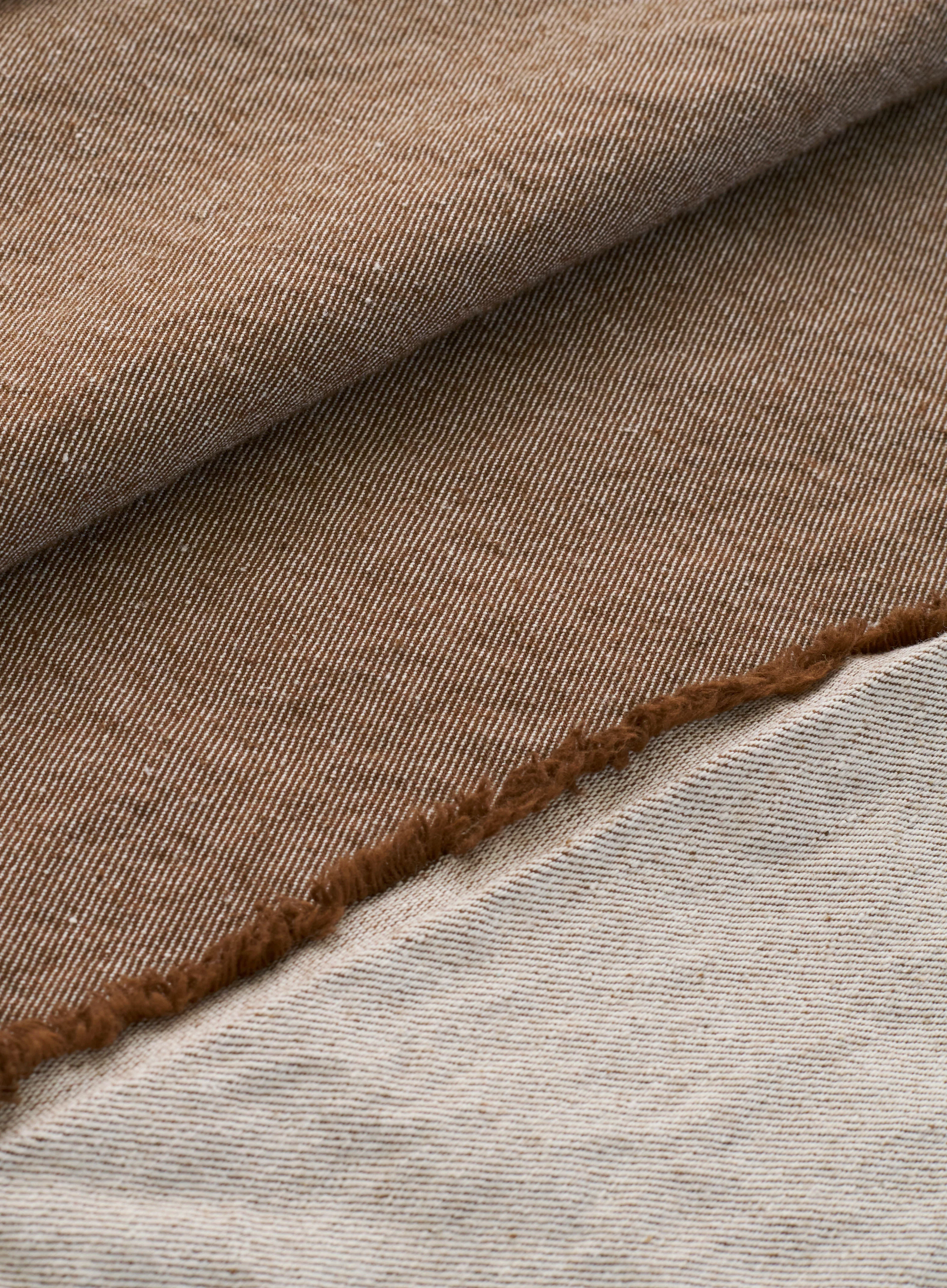 Two-Tone Stonewashed Workwear Denim Twill