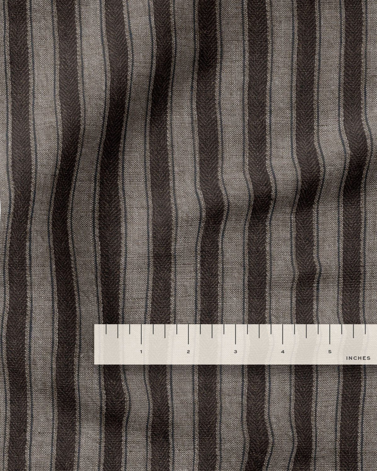 Vintage Tobacco Dutch Stripe Linen - Image 3
