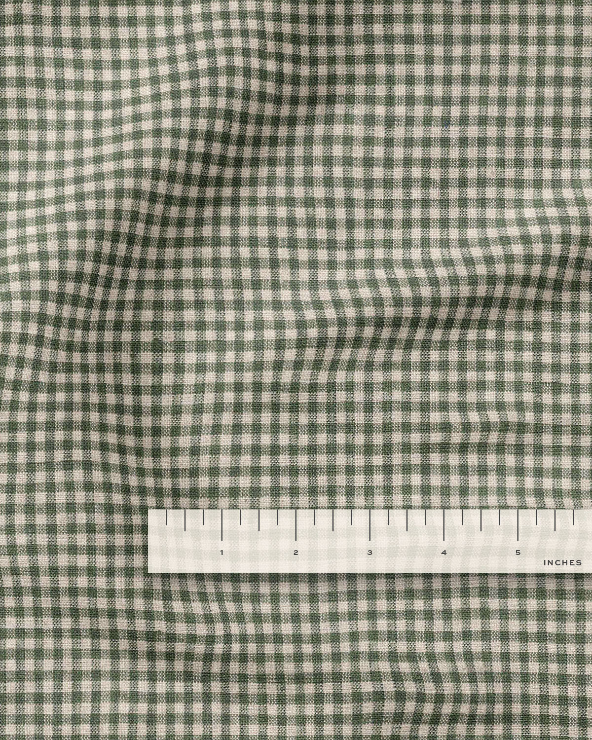 Weathered Thyme Micro Gingham Linen - Image 3